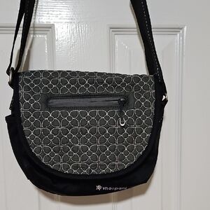 Sherpani Black and Gray Crossbody Bag